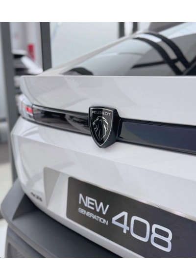 Dk Tuning Peugeot 408 Bagaj 2022+ Siyah Abs Logo Amblem