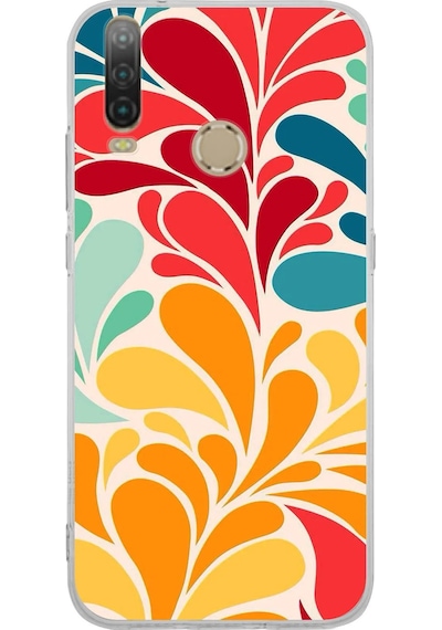 General Mobile Gm 10 İle Uyumlu Retro Color 5 Kamera Korumalı Şeffaf Kılıf Şeffaf