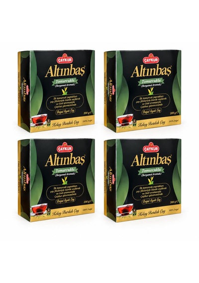 Çaykur Altınbaş Tomurcuklu Bergamot Aromalı Bardak Poşet Çay 200gr X4 Adet