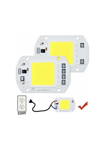 220 Volt 50 Watt Cob Led Projektör Çipi Beyaz