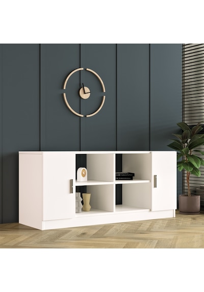  Robin Home Verona F Ofis Kapaklı Kitaplık Dolap Beyaz