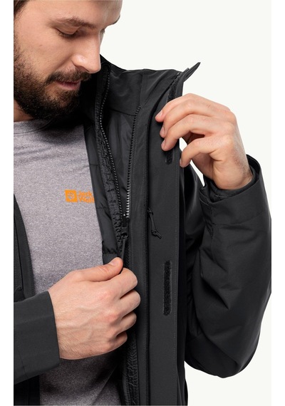 Jack Wolfskin Luntal 3ın1 Erkek Outdoor Mont-1116251blk 001