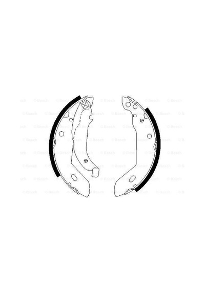 BOSCH 986487533 PABUÇLU BALATA 180×32mm CLIO SEMBOL 306 83-