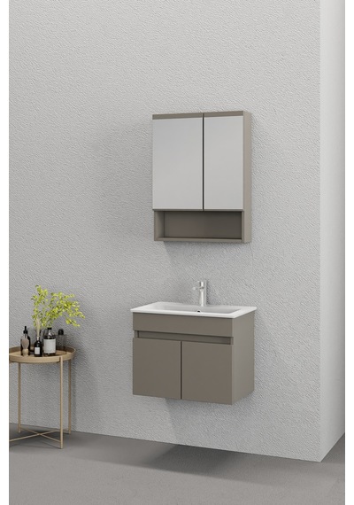Biani Dalyan 60 Cm Banyo Dolabı Renk Latte