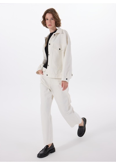 Hugo Ekru Kadın Modern Fit Denim Pantolon 50535134