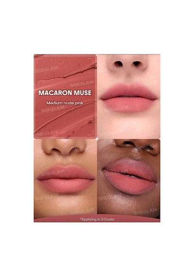 Sheglam Bounce Putty Pocket Lip Pot - Macaron Muse 2 Si 1 Arada Ruj Allık Pembe