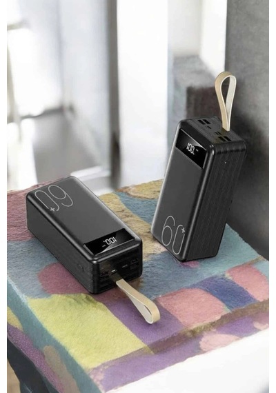 Hubrendy Tekno Powerbank 60.000 Mah 4 Portlu Uzun Şarj Süreli Dijital Göstergeli Diğer 56513688