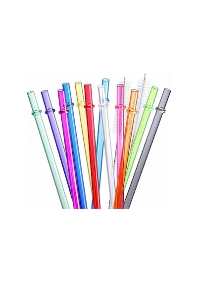 Stanley Quencher İle Uyumlu Premium Tritan Pipet Seti, 30 Cm Ekstra Uzun, 10 Mm Genişlik, Renkli, 4 Adet Pipet, 1 Temizleme Fırçası Dahil, Bpa İçermez, Kırılmaz Çok Renkli