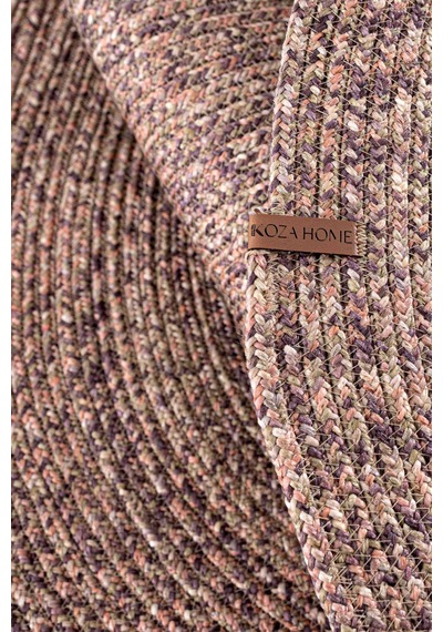 Cesta El Yapımı Örgü Mor Kilim 80x120 4026 Mor