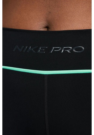 Nike Pro Dri-fıt Mid Rise 7 İnç Membershp Kadın Siyah Kısa Tayt