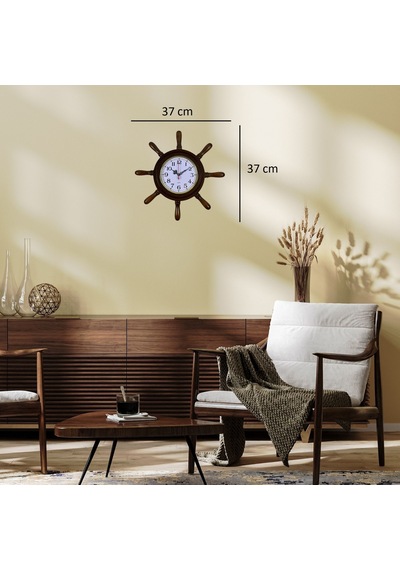 Eskitme Kavelalı Dümen Duvar Saati Pl-d3701e