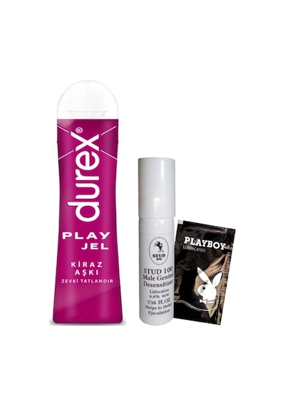 Durex Kiraz Aşkı 50 Ml Jel + Stud100 Geciiktiricisprey + Hediye