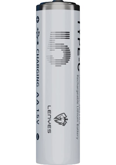 Lenyes Aa105 Type-c Şarj Portlu Şarj Edilebilir Aa Lityum-ion Pil 2800mwh 1.5v 2 Adet