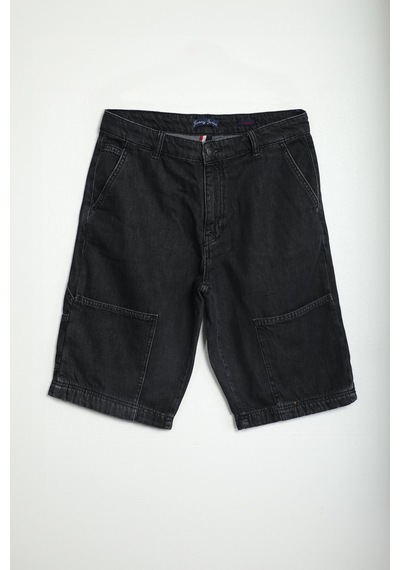 Banny Jeans Erkek Cep Detaylı %100 Pamuk Rahat Kesim Antrasit Jean Kapri Antrasit