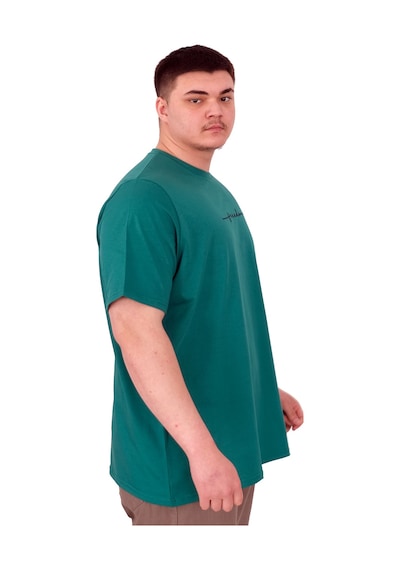Mode Xl Büyük Beden Erkek T-shirt Bisiklet Yaka Freedom U25033 Nefti Nefti