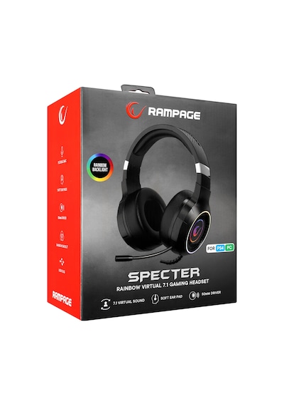 Rampage RM-K56 SPECTER  7.1Gaming Mikrofonlu Oyuncu Kulaklığı