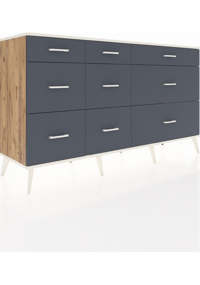 Kronos Konsol 9 Çekmeceli 176x59x99 Çam-aytaşı/antrasit Çam-aytaşı/antrasit Kronos Konsol 9 Çekmeceli 176x59x99 Çam-aytaşı/antrasit Çam-aytaşı/antrasit