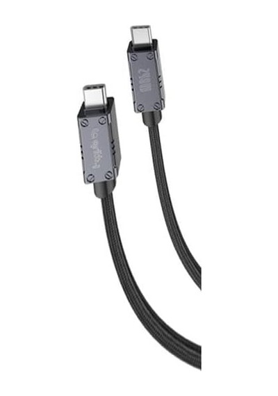 240w Akım Korumalı Süper Hızlı Şarj Örgülü Type-c To Type-c Şarj Kablosu 200cm Siyah Gl-max240 Diğer