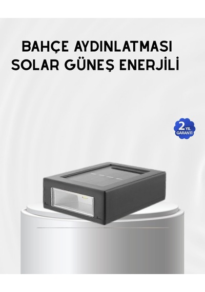 Güneş Enerjili Su Geçirmez Bahçe Apliği Uzun Ömürlü Led Li Siyah