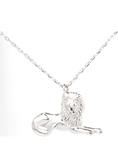 925 Ayar Gümüş Aslan Kral Charm Kolye 170624157