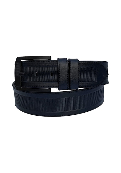Süzer Deri Siyah Suni Deri Ortası Desenli Model 4.5 Genişlik Unisex Spor Kemer - 4500-88
