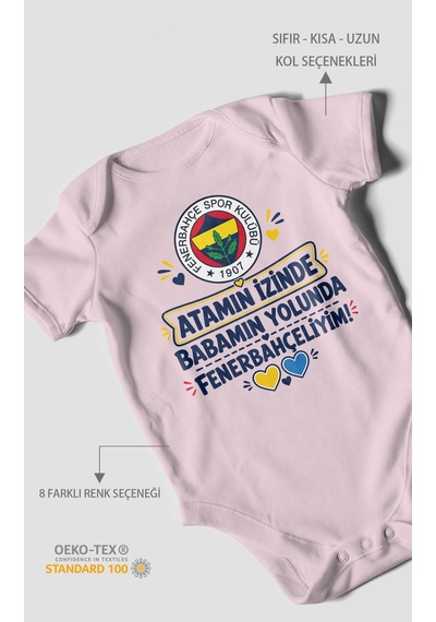 Morivokids Babaya Özel Kısa Kollu Bebek Body %100 Pamuk Zbn275-kk Bebe Pembe