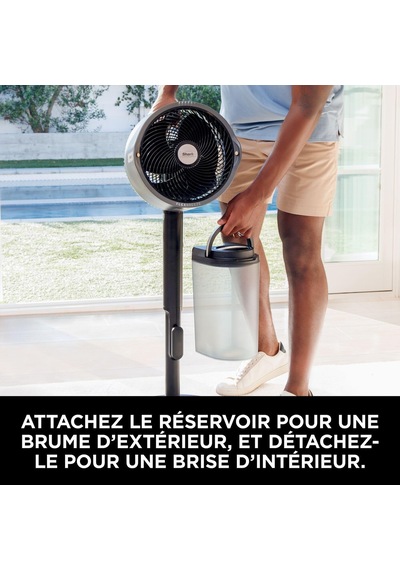 Flexbreeze Promist Taşınabilir Buharlı Fan İç Ve Dış Mekan Uyumlu, Siyah Fa300eu