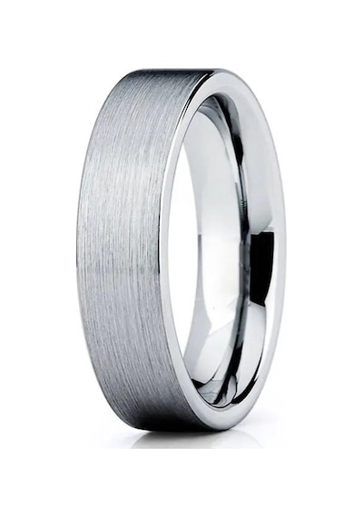 6Mm Düz Model Mat Çelik Alyans Yüzük Cl29 553618656