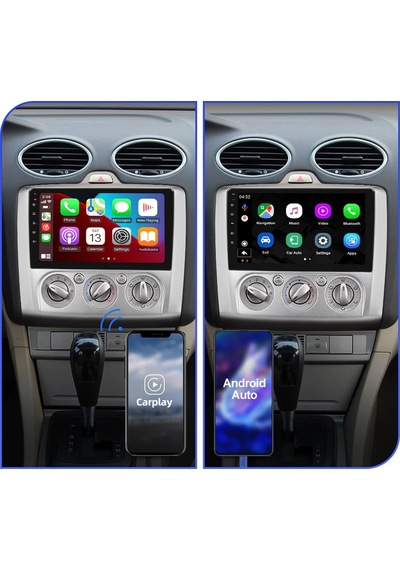 FORD FOCUS 2 MULTİMEDYA CARPLAY 9 İNC HD IPS EKRAN 4GB/64GB ANDROİD 12 SÜRÜM PARK KAMERASI HEDİYELİ