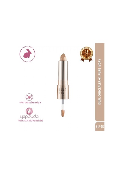 Merythod Dual Concealer 01 Pure Ivory - Çift Uçlu Kapatıcı Stick Ve Likit