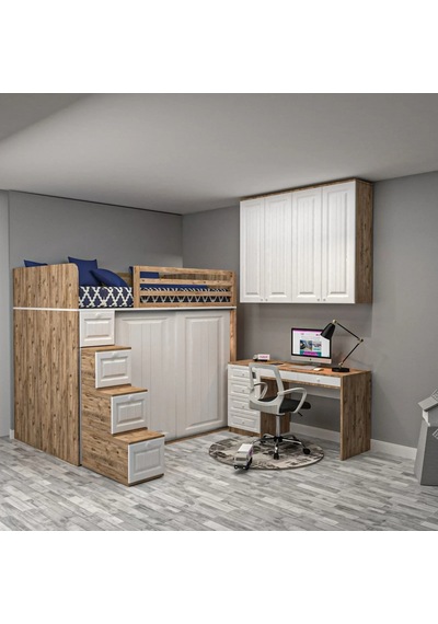 Succle Genç Odası Takımı Mdf Antrasit Succle Genç Odası Takımı Mdf Antrasit
