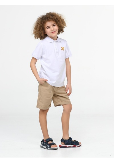 Casabony Casa Bej Gabardin Şort + Polo Tshirt Takım - Bej