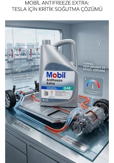 Mobil Antifreeze Extra G48 - 5l Tesla Araç Onaylı Soğutma Sıvısı