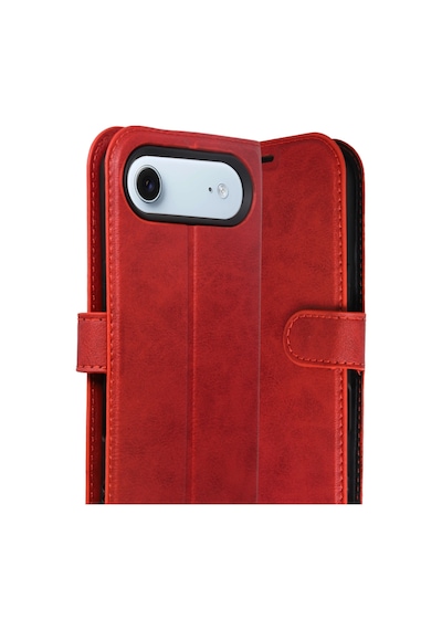 Ilkeshop Newface Apple iPhone Uyumlu 17 Air Trend S Plus Kapaklı Kılıf - Kırmızı