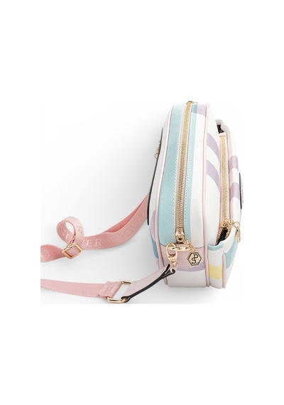 Silver & Polo Silver Polo Lila - Pembe Ekose Kadın Çapraz Çanta Sp1267