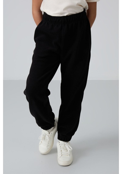 Standart Fit 2li Paket Siyah-gri Melanj Kız Çocuk Eşofman Alt - 75155 Siyah - Gri