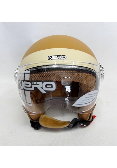 Nero Tk-06 Şefaf Vizörlü Yarım Açık Kask Mat K2