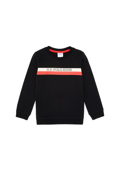 U.S. Polo Assn. Erkek Çocuk Siyah Basic Bsiklet Yaka Sweatshirt 50313994-VR046 U.S. Polo Assn. Erkek Çocuk Siyah Basic Bsiklet Yaka Sweatshirt 50313994-VR046