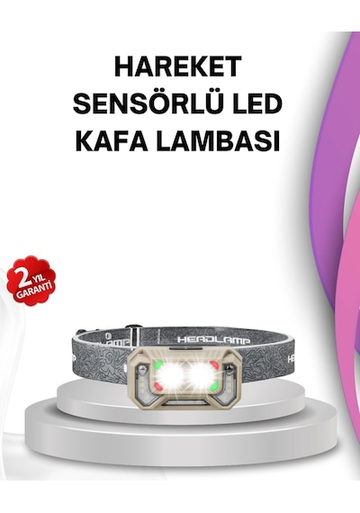 El Sallama Sensörlü Led Far Ayarlanabilir Işık Açısı Renkli