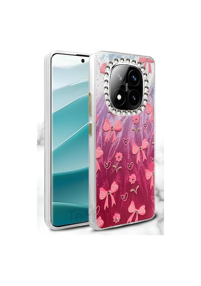 Xiaomi Redmi Note 14 Pro 4g Kılıf Aynalı Desenli Figürlü Tasarım Silikon Kapak