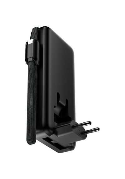 Özel Tasarım Xo Pr282 10000mah 22.5w Powerbank Ve Eu Prizli Pratik Cihaz Seyahat Ürünü Ofis Gereci Çok Renkli