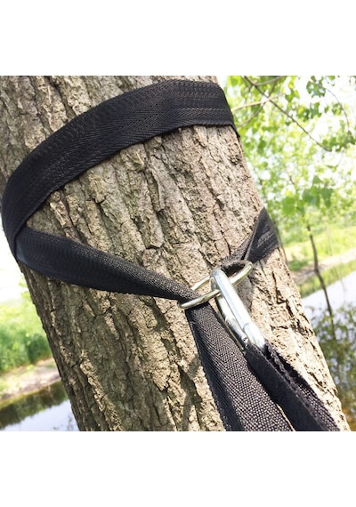 Indirimsmart Bundera Rope Hamak Salıncak Taşıyıcı Asma Kemeri Halat Kemer Askı (445014115) Siyah