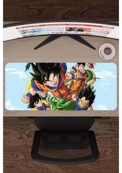 Dragon Ball Anime V1 - 70x30 Xl Gaming Kauçuk Kaymaz Taban Mouse Pad Fare Altlığı