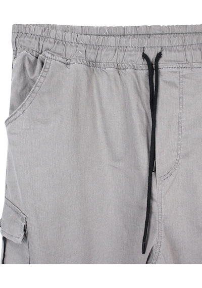Erkek Büyük Beden 100-156 Kilo Arası İçin Uygun Kargo Cepli Jogger Kot Pantolon Gri