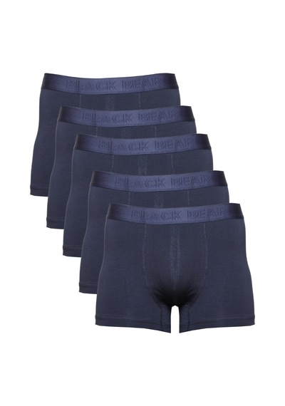 Blackbear Erkek Pamuklu Likralı Premium Ultra Rahat 5'li Boxer Lacivert