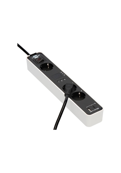 Brennenstuhl Ecolor Serisi 3 Soketli 1xtype-c + 1xusb Girişli 1.5 Metre Kablolu Zaman Ayarlı Uzatma Kablosu 1.5 M