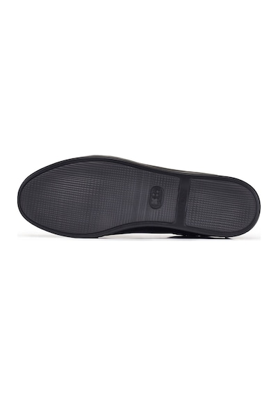 Siyah Sneaker Erkek Ayakkabı -12329--antik Siyah - Taban Siyah Çok Renkli