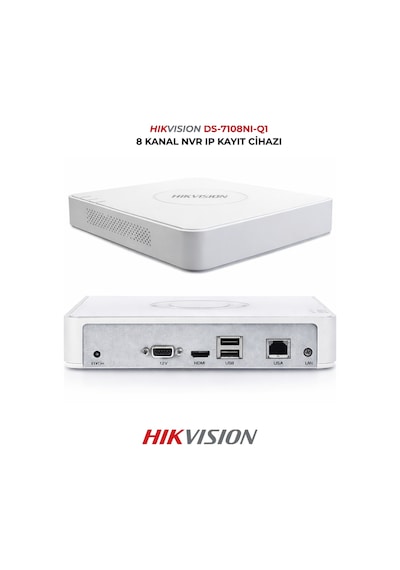 Ds-7108nı-q1 8 Kanal Ip Kamera Kayıt Cihazı 60mbps Nvr