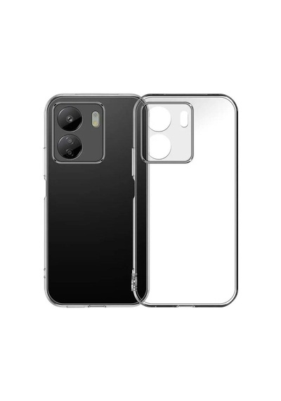 Xiaomi Redmi 13c Uyumlu Kılıf Kamera Korumalı Antishock Emici 2mm Yumuşak Esnek Şeffaf Silikon Resimde Görünen