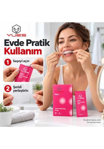 Yues Pap+ Diş Beyazlatma Bandı 28 Şerit 14 Uygulama